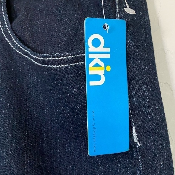 DKIN Distressed Jeans with Pocket Embellishments Size 16W - Picture 6 of 12